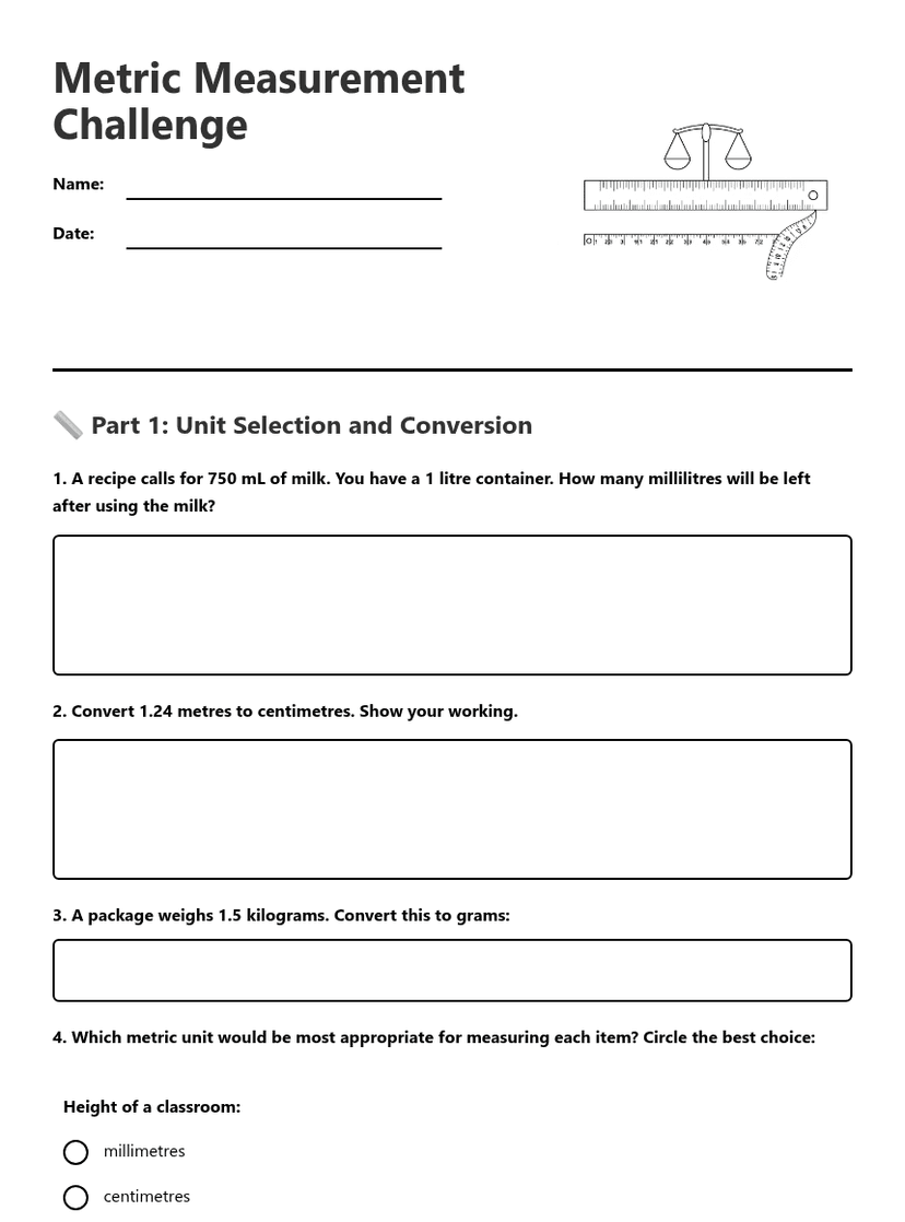 Metric Measurement Challenge