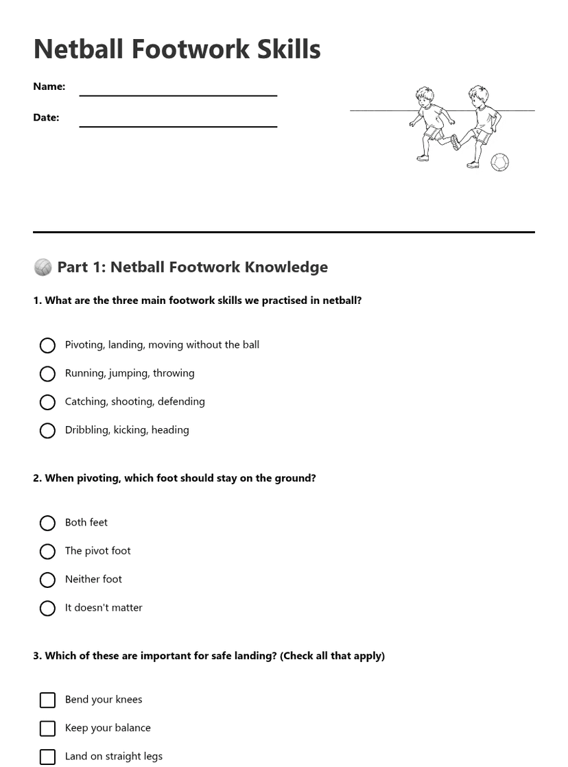 Netball Footwork Skills