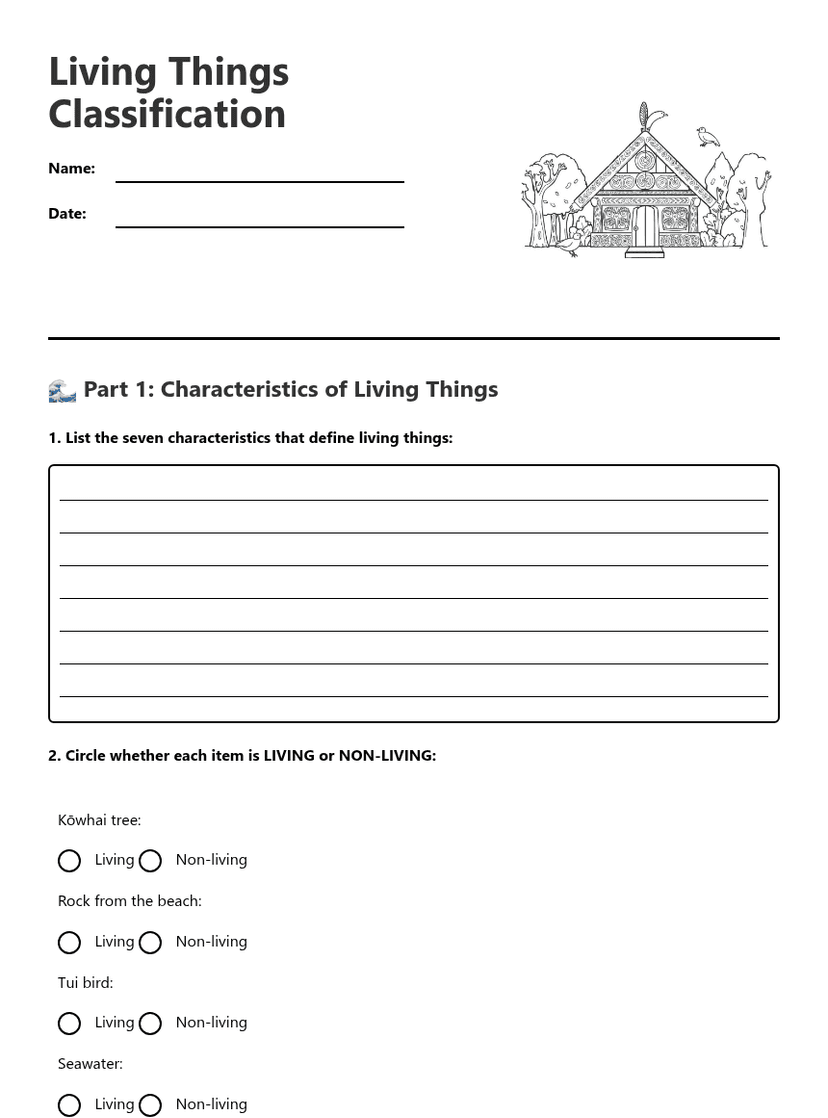 Living Things Classification