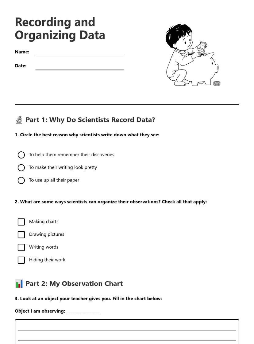 Recording and Organizing Data