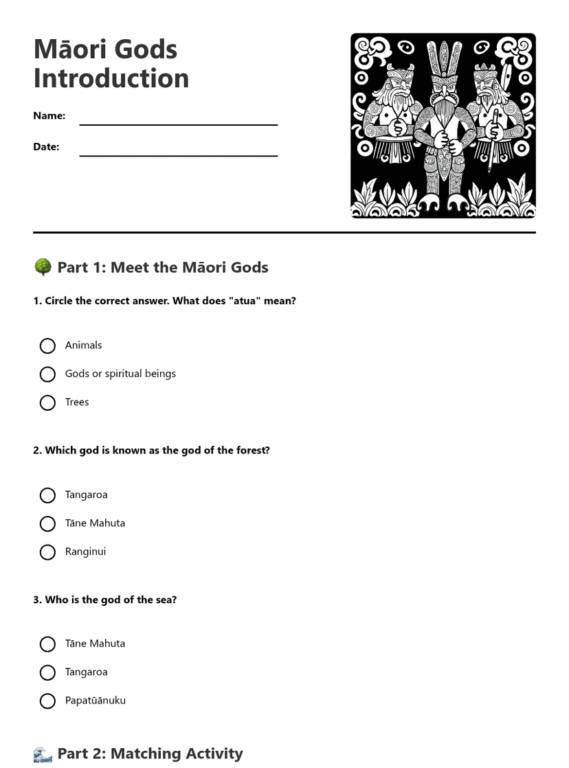 Māori Gods Introduction
