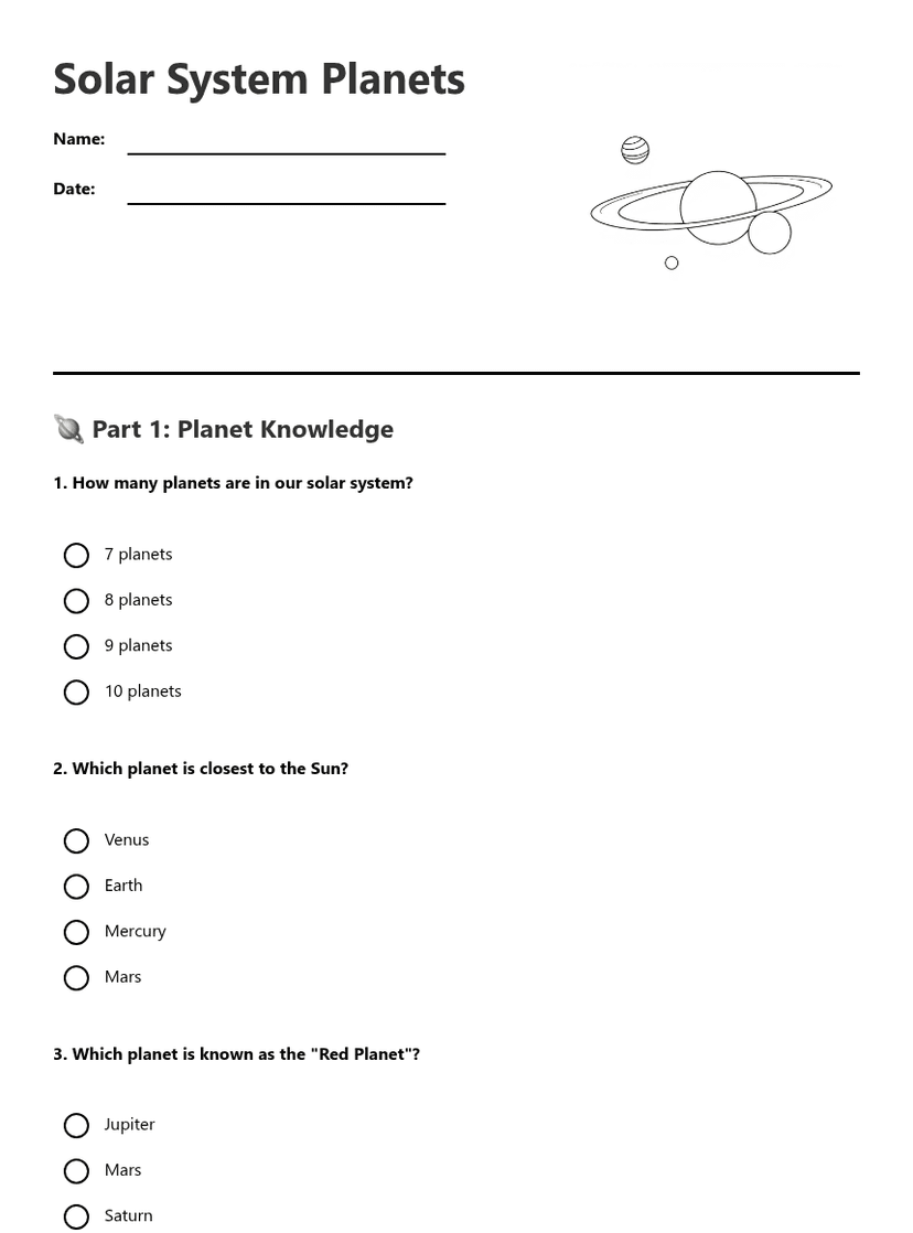 Solar System Planets