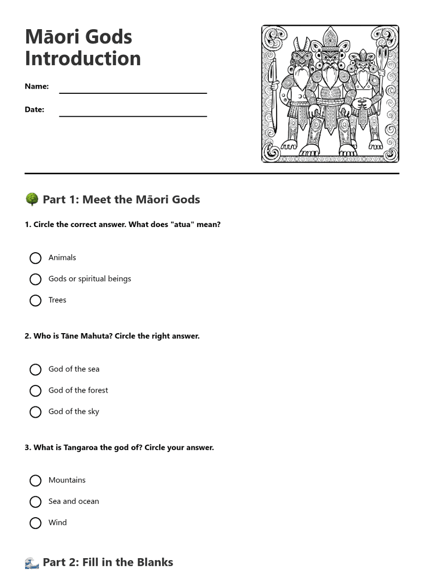 Māori Gods Introduction