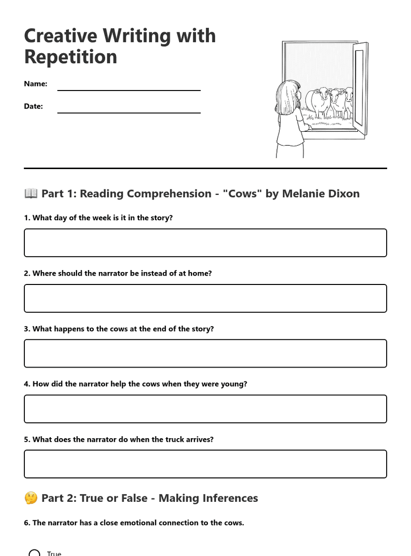 Creative Writing with Repetition