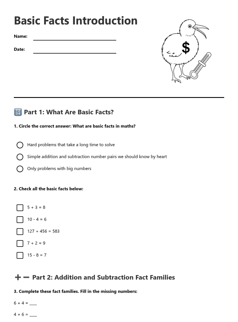 Basic Facts Introduction