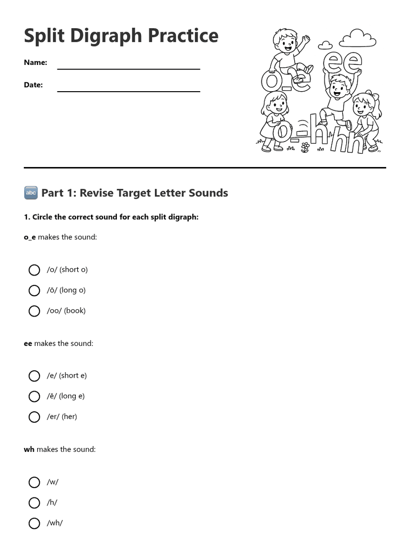 Split Digraph Practice