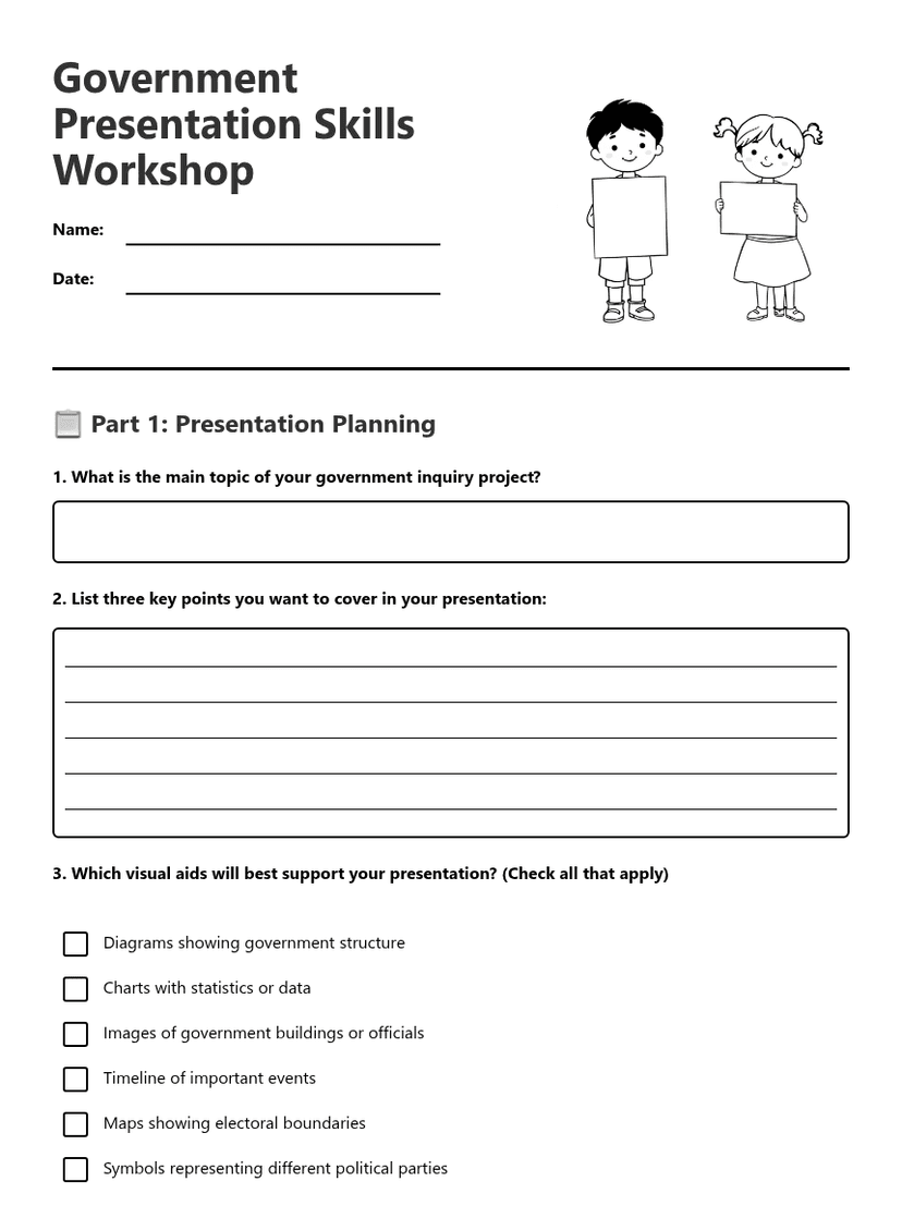 Government Presentation Skills Workshop