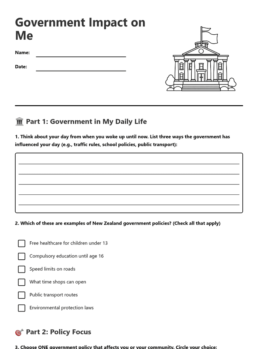Government Impact on Me