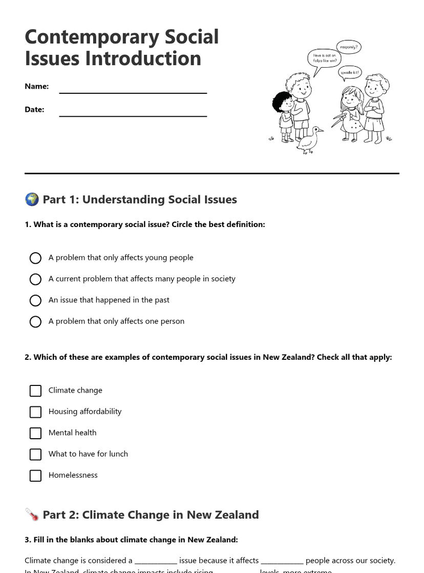 Contemporary Social Issues Introduction