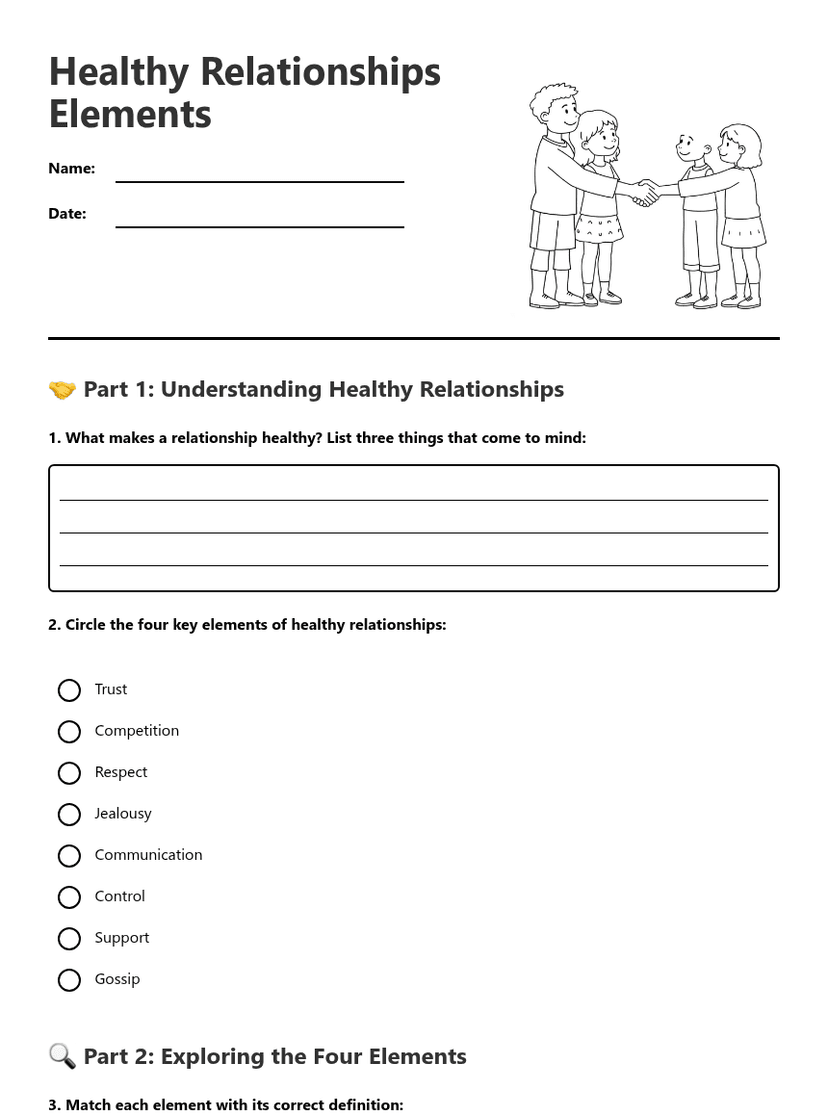 Healthy Relationships Elements