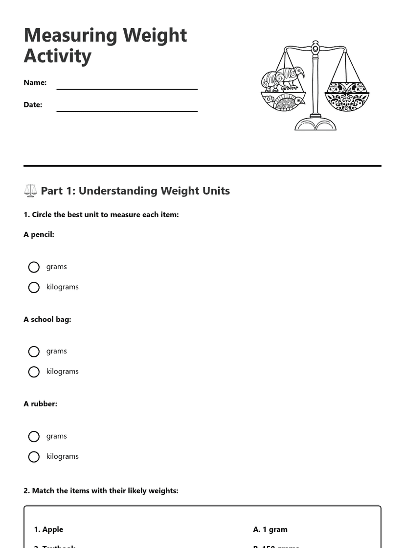 Measuring Weight Activity