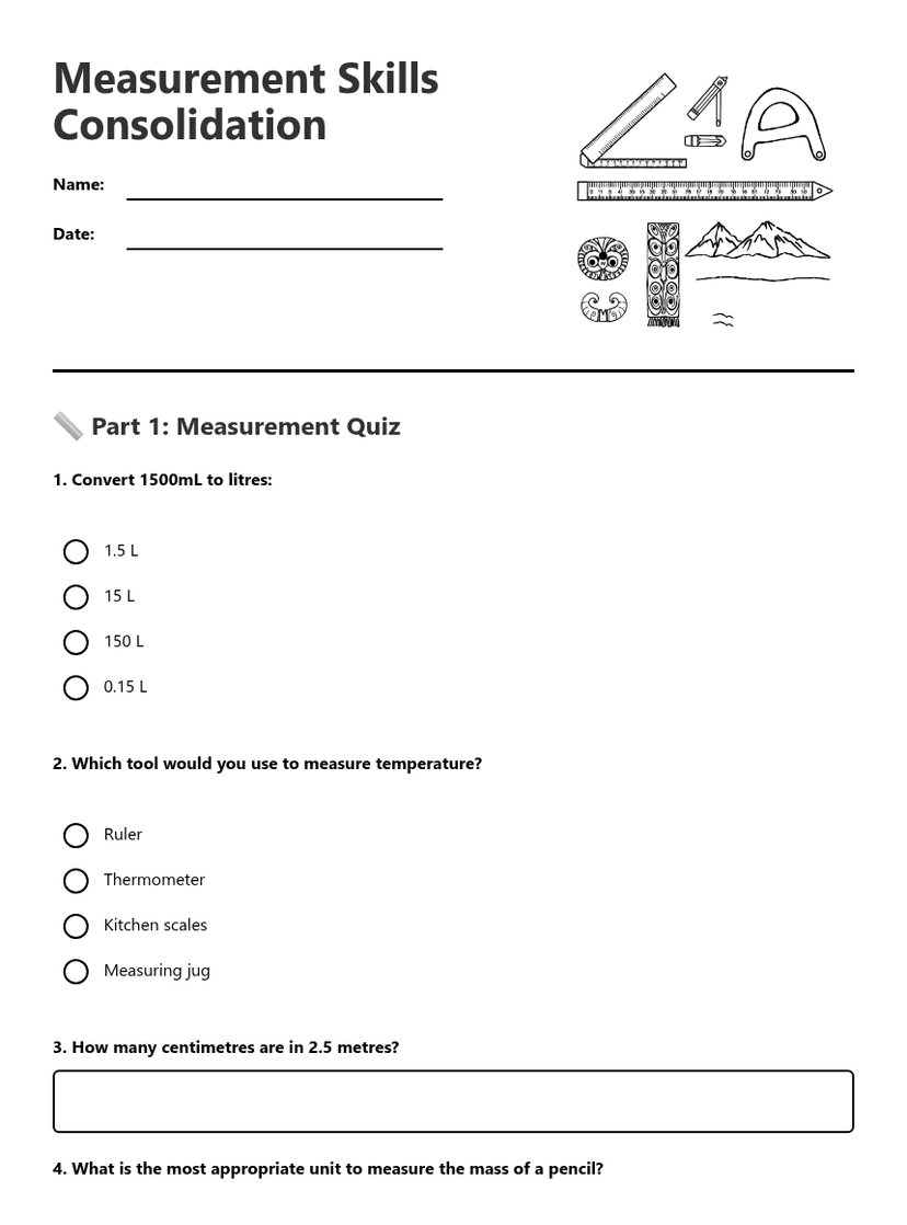 Measurement Skills Consolidation