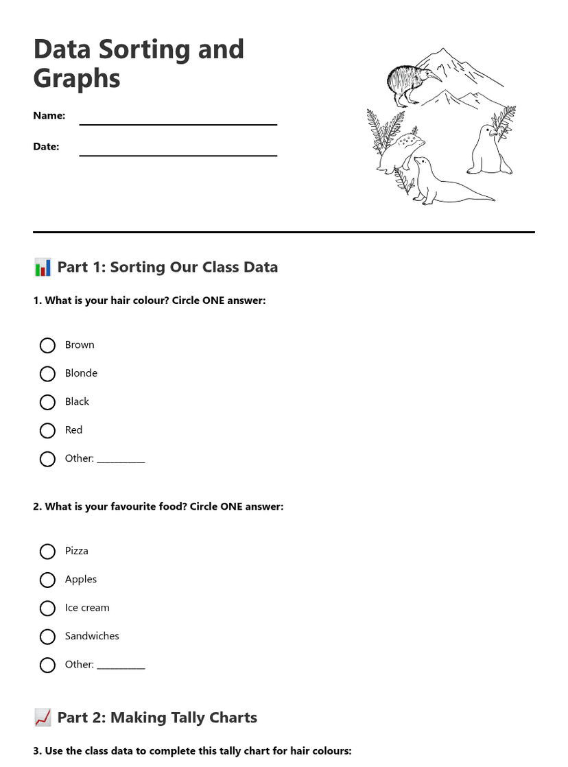 Data Sorting and Graphs