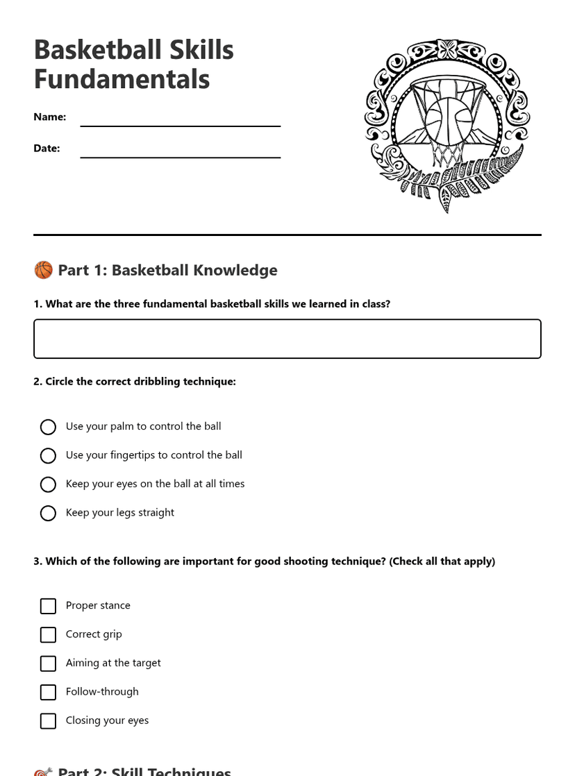 Basketball Skills Fundamentals