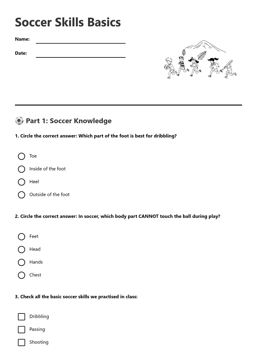 Soccer Skills Basics