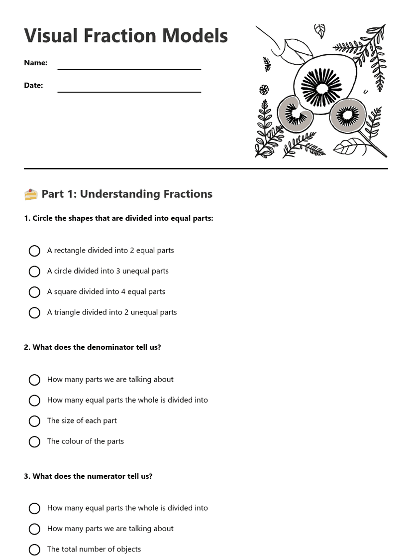 Visual Fraction Models