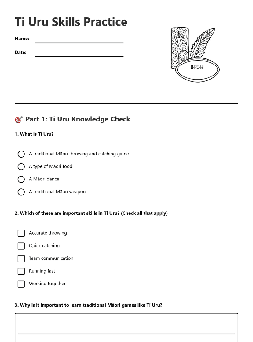 Ti Uru Skills Practice