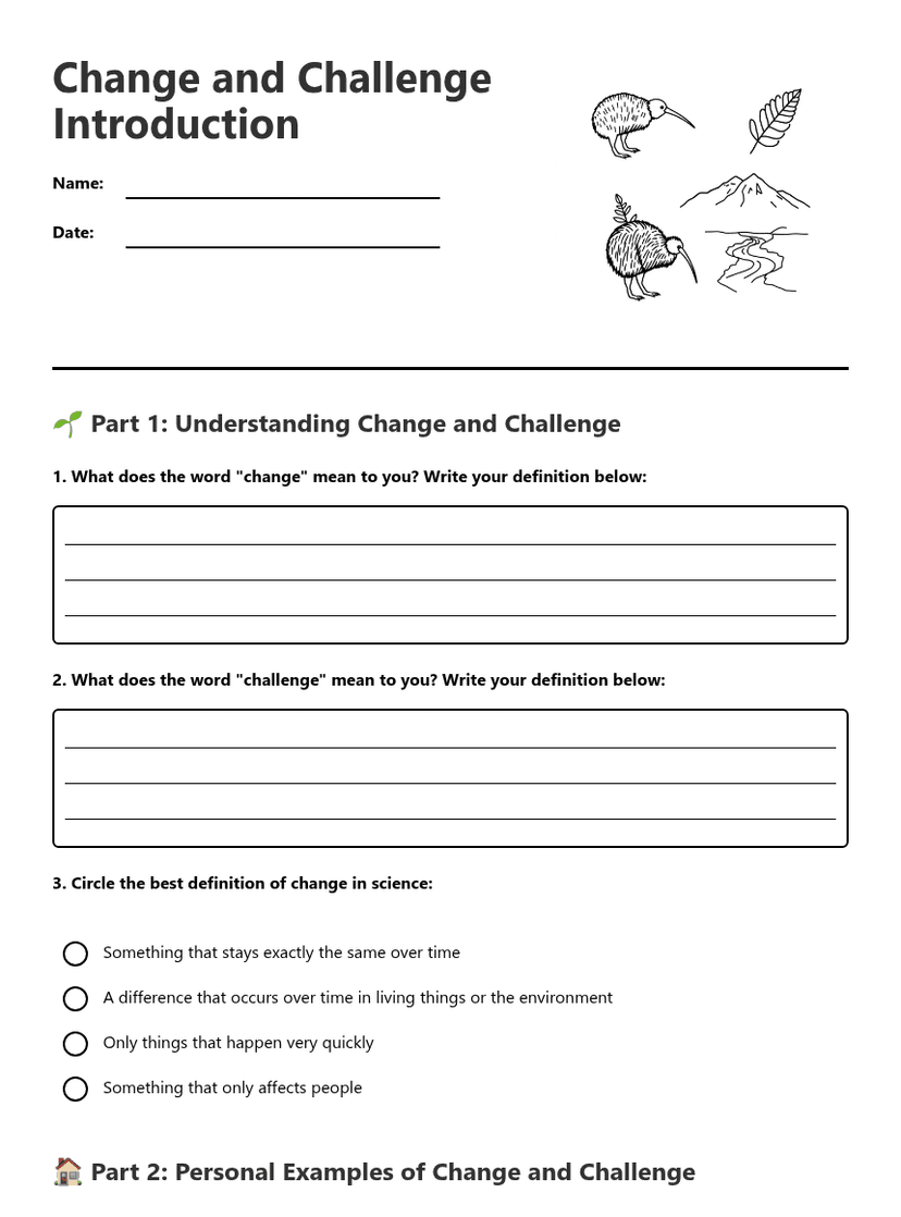 Change and Challenge Introduction