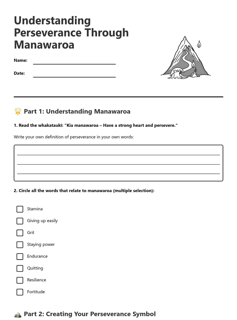 Understanding Perseverance Through Manawaroa