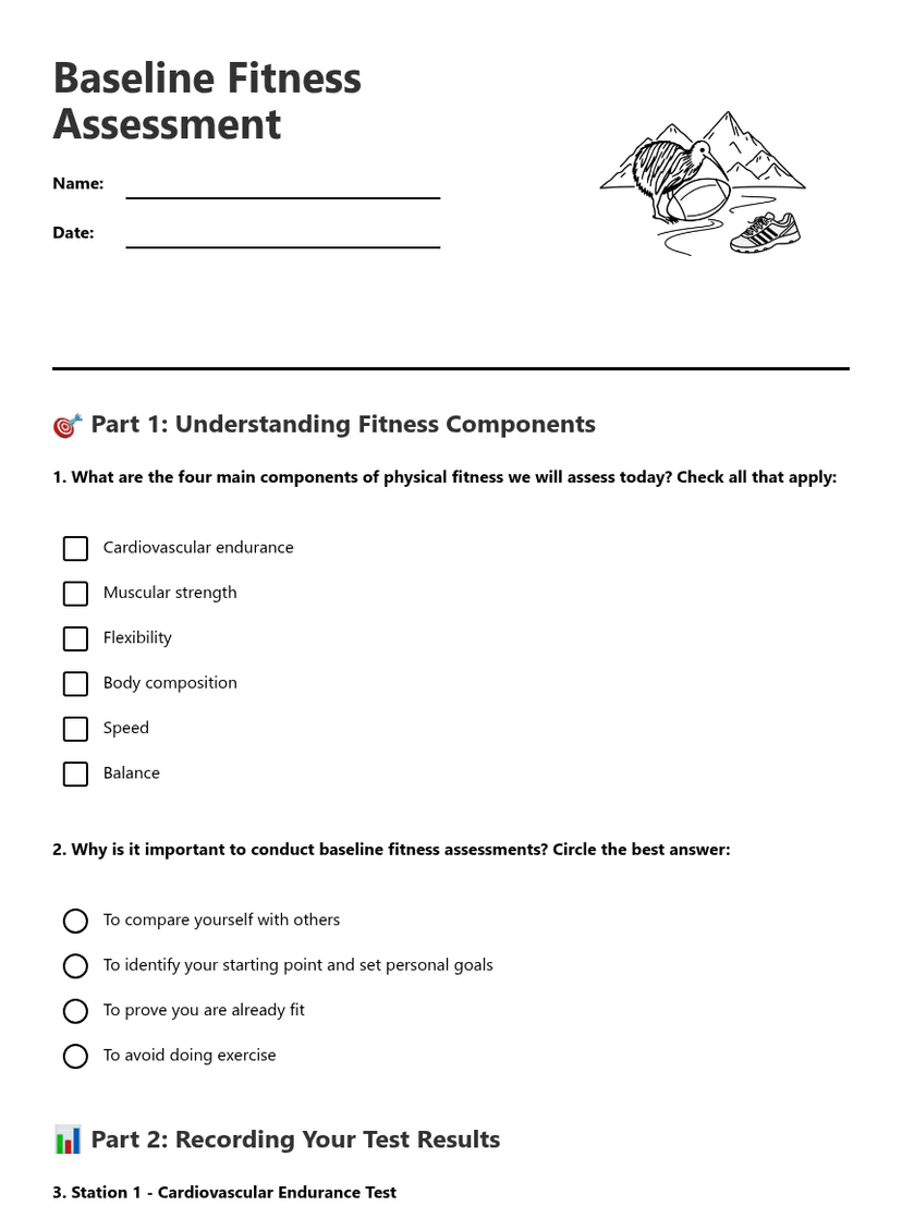 Baseline Fitness Assessment