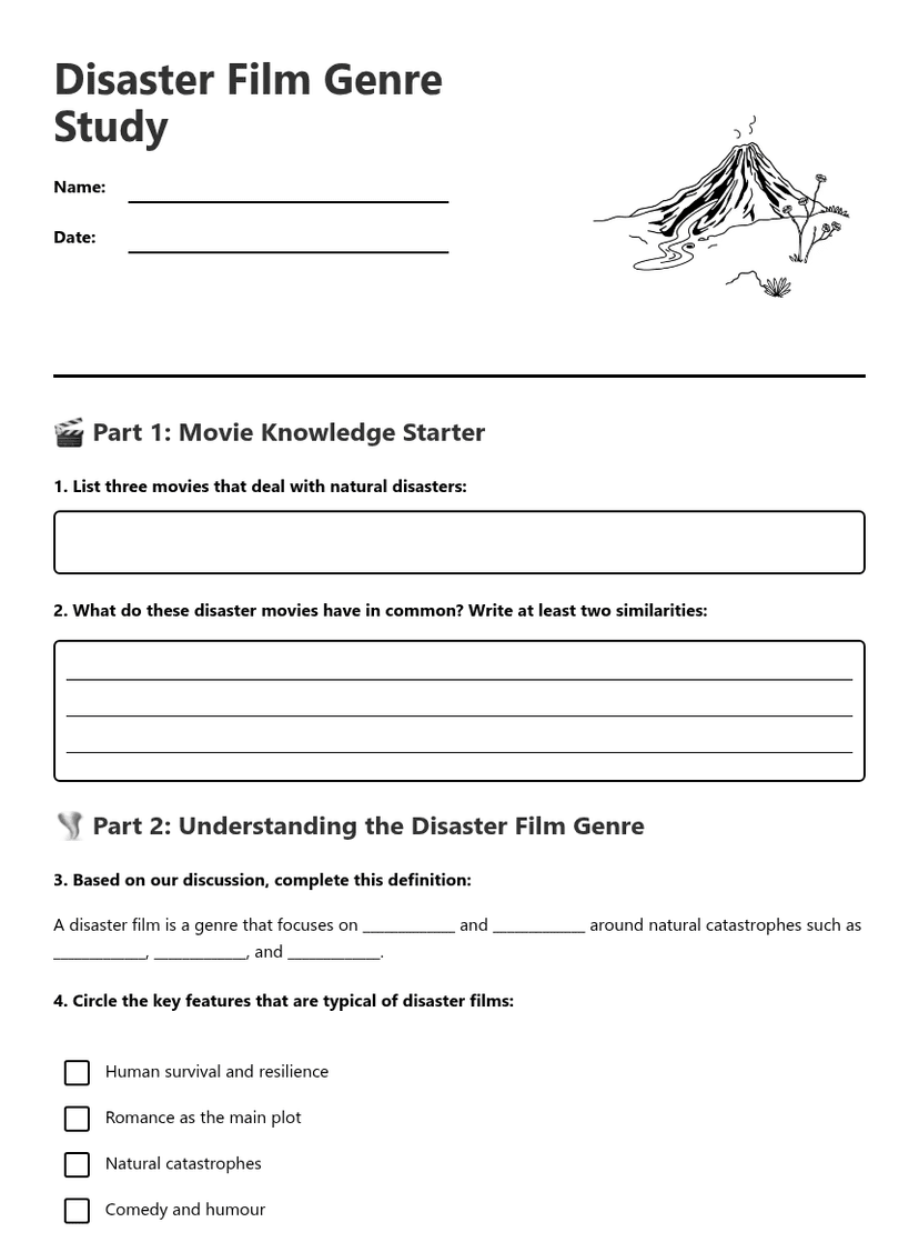 Disaster Film Genre Study