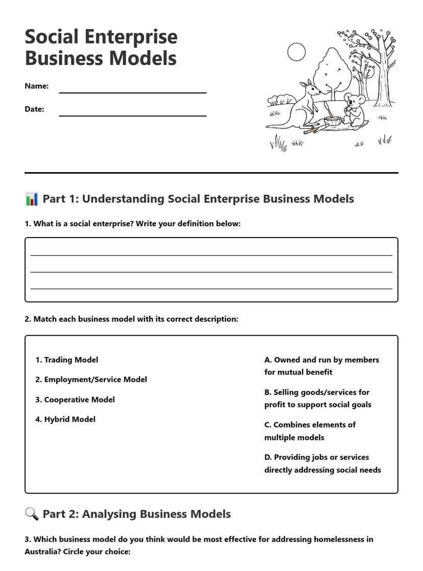 Social Enterprise Business Models