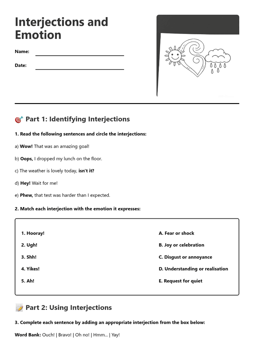 Interjections and Emotion