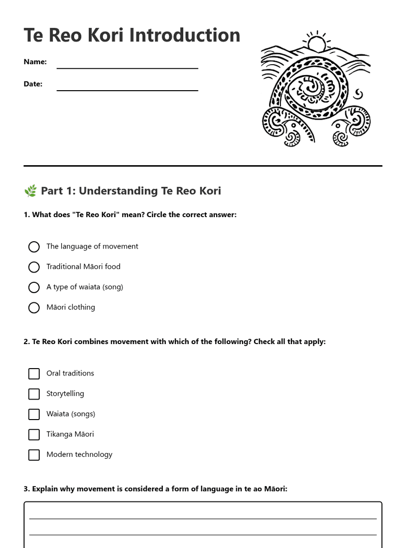 Te Reo Kori Introduction