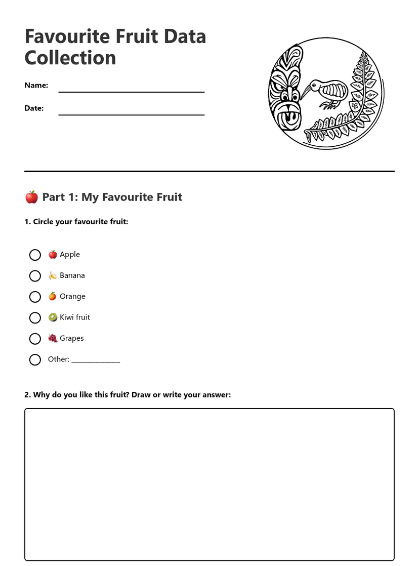 Favourite Fruit Data Collection