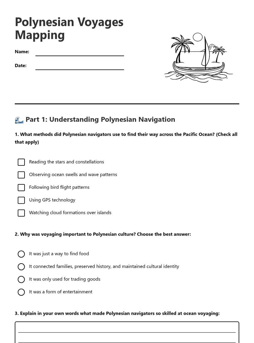 Polynesian Voyages Mapping