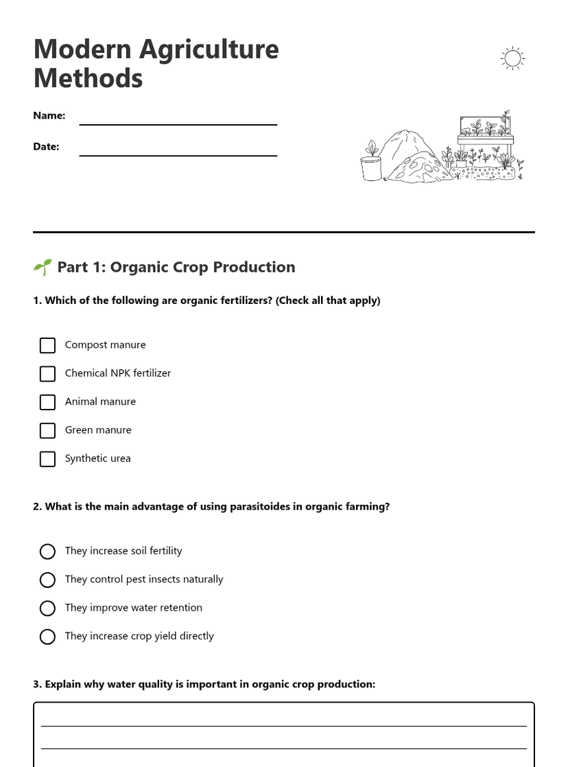 Modern Agriculture Methods
