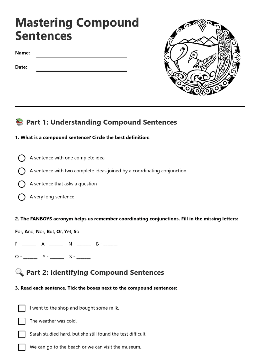 Mastering Compound Sentences