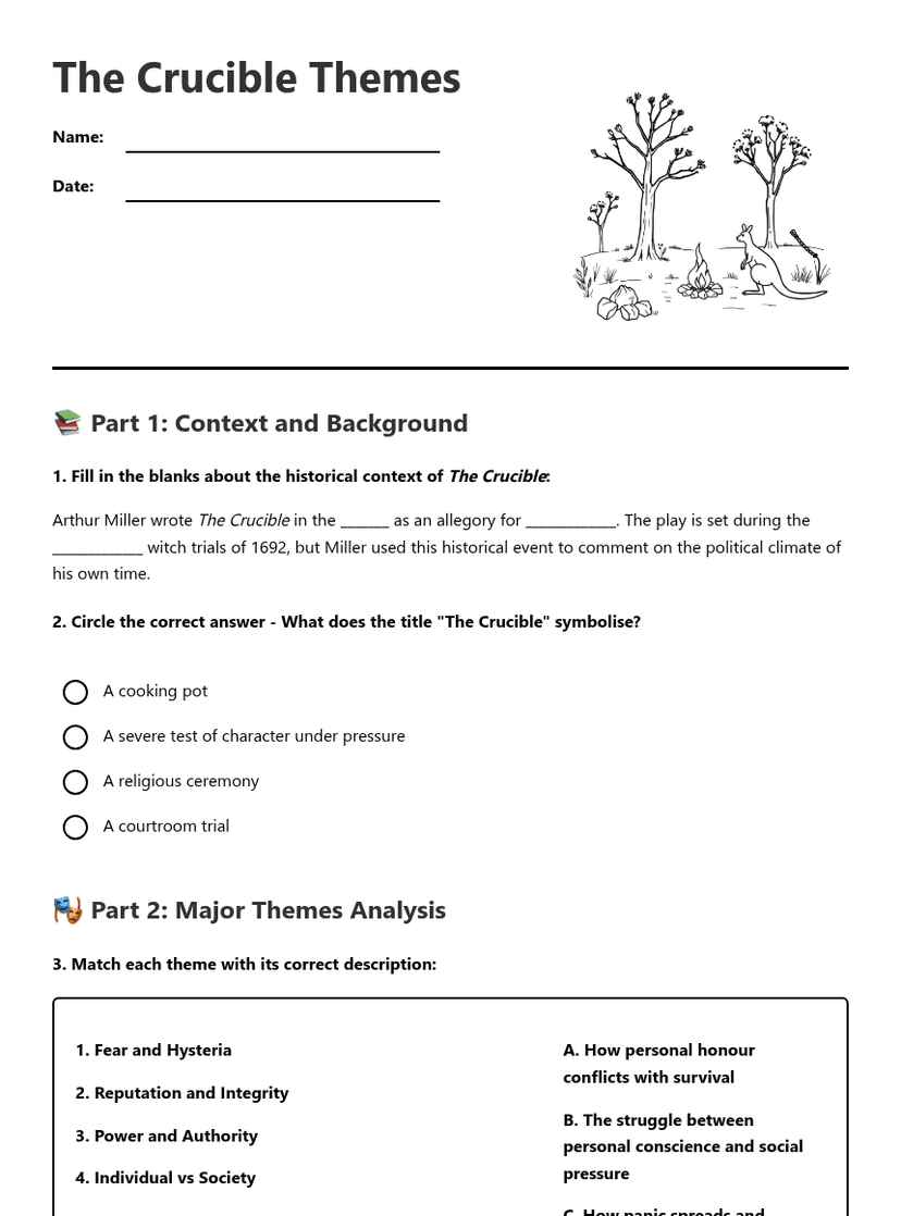 The Crucible Themes