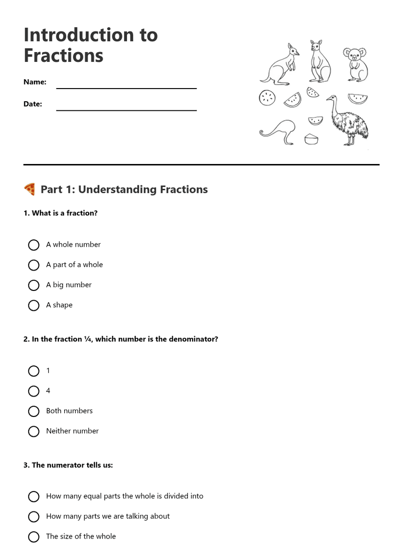 Introduction to Fractions