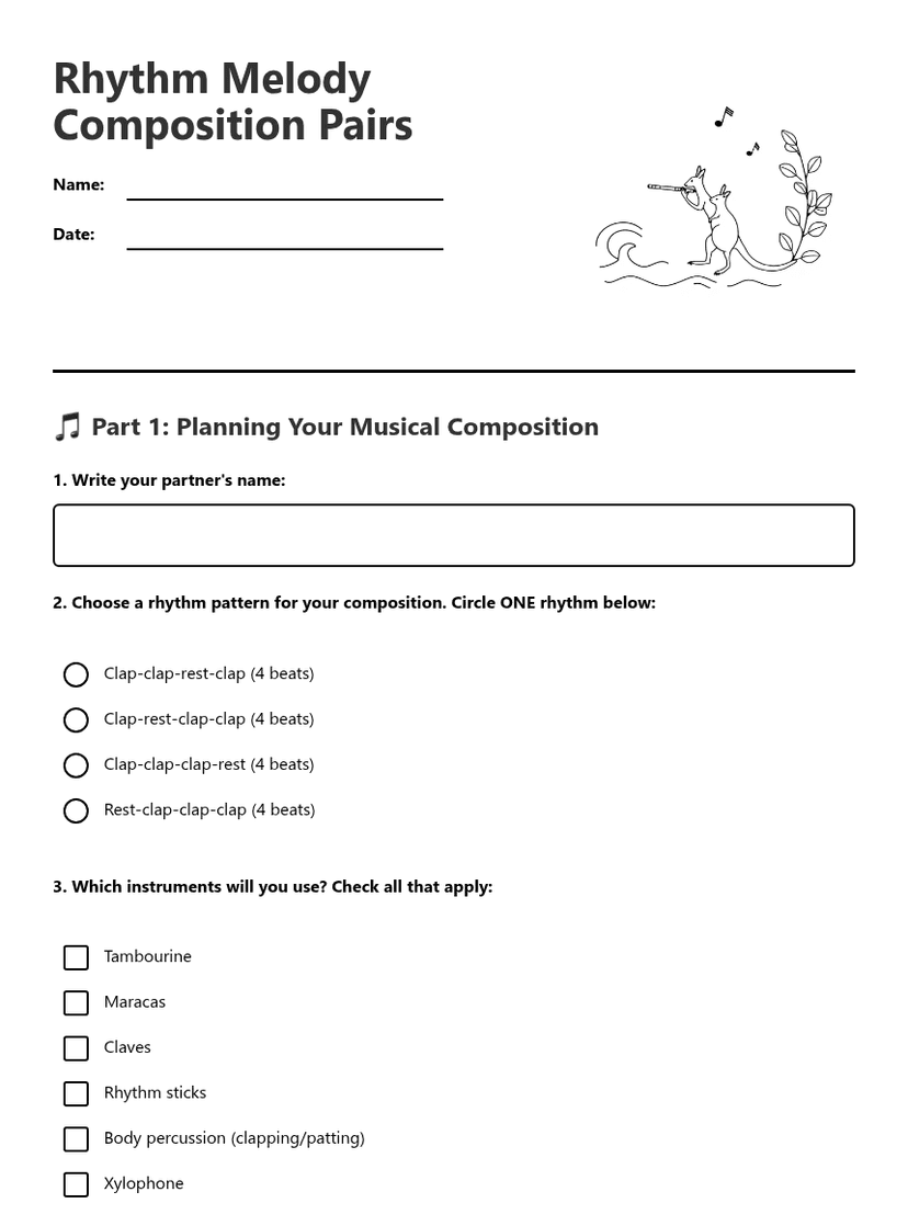 Rhythm Melody Composition Pairs
