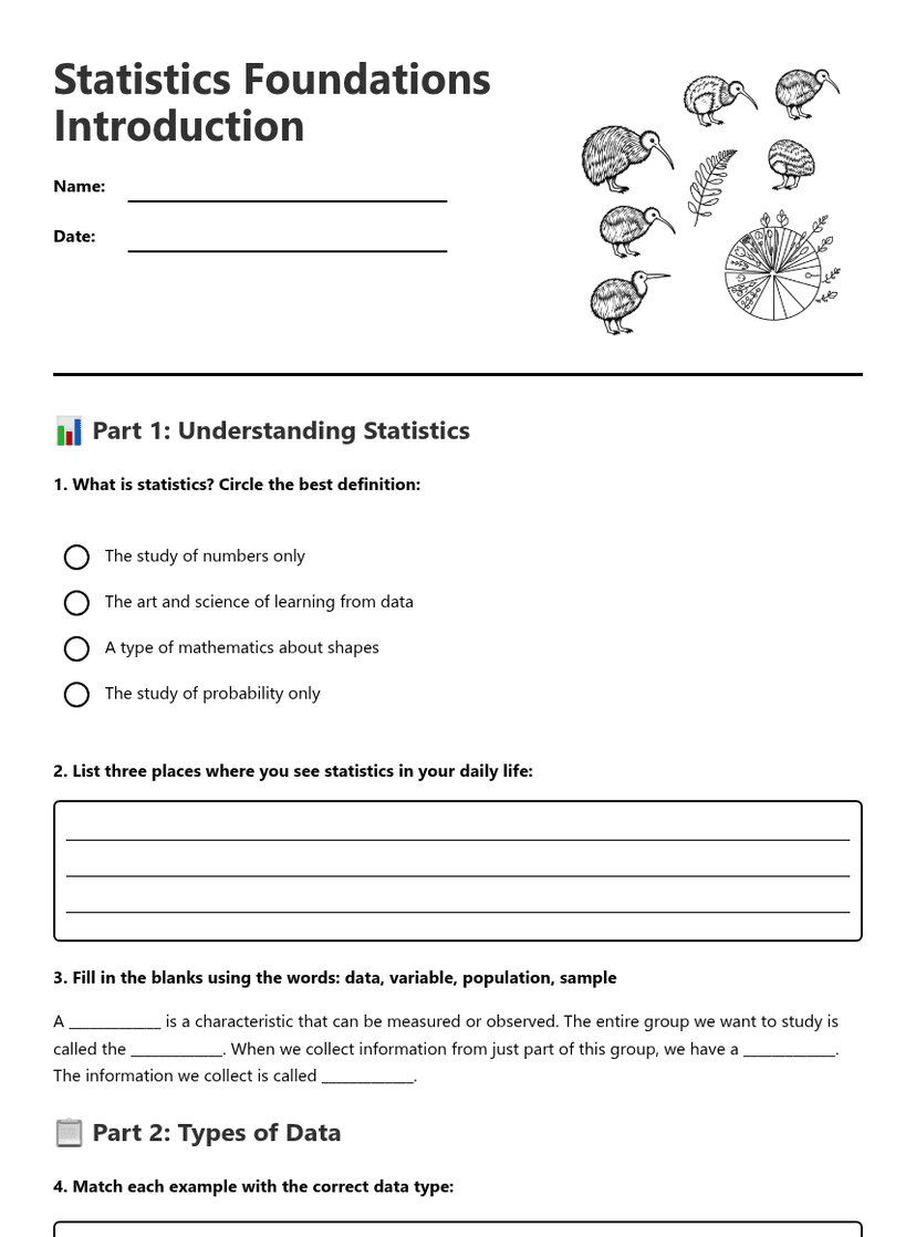 Statistics Foundations Introduction