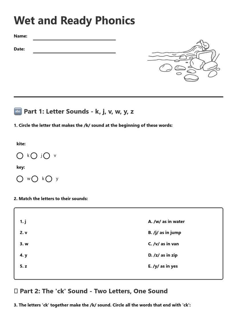 Wet and Ready Phonics