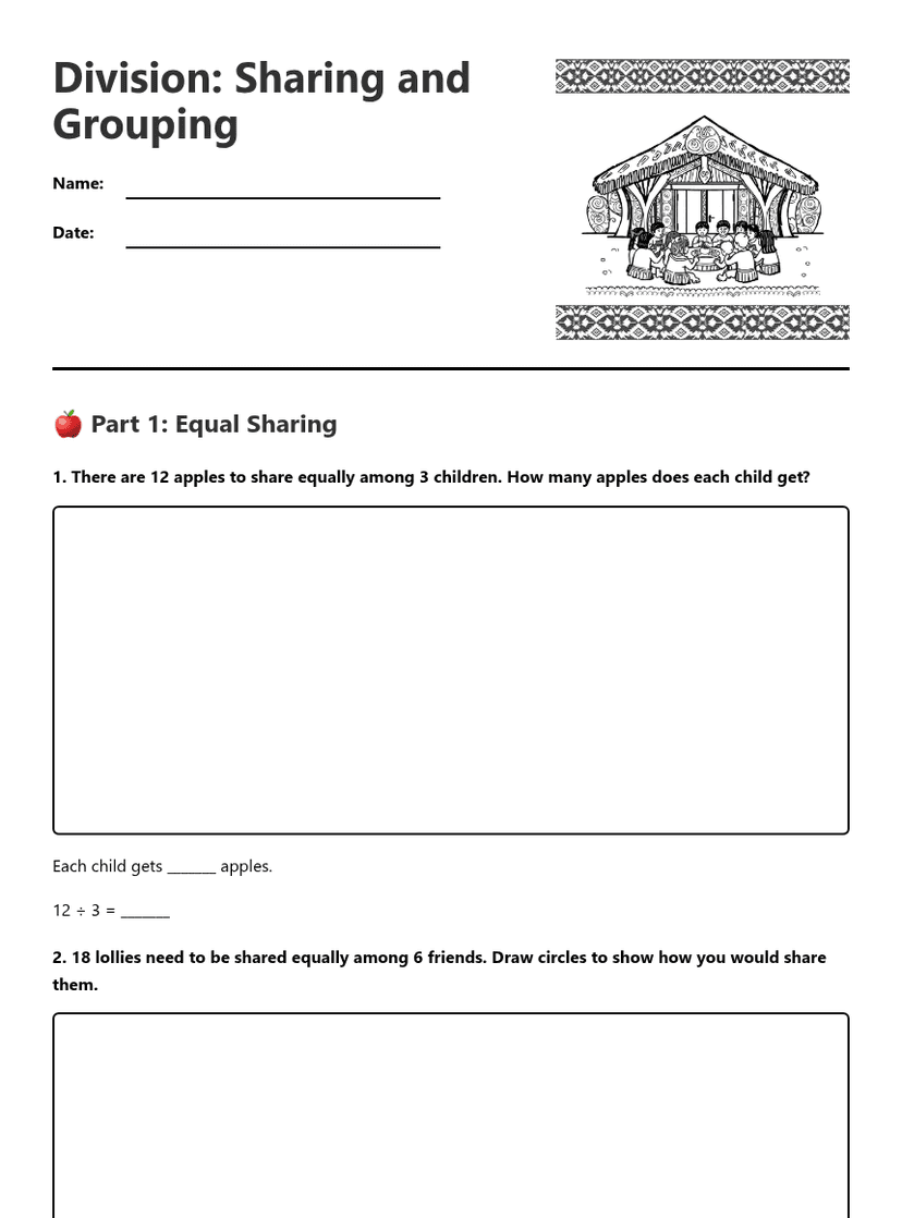 Division: Sharing and Grouping