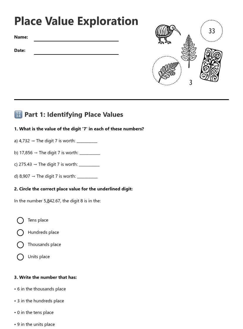 Place Value Exploration
