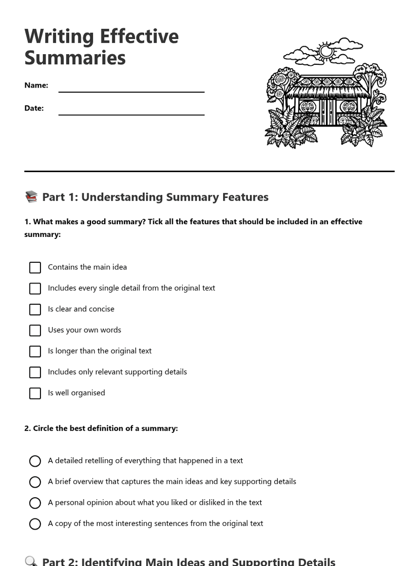 Writing Effective Summaries