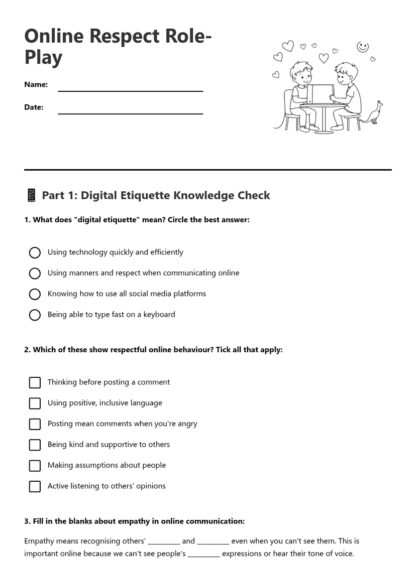 Online Respect Role-Play