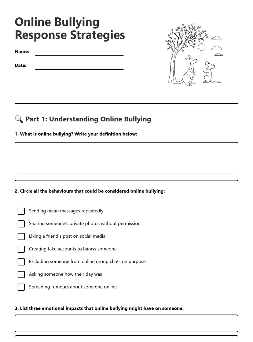 Online Bullying Response Strategies