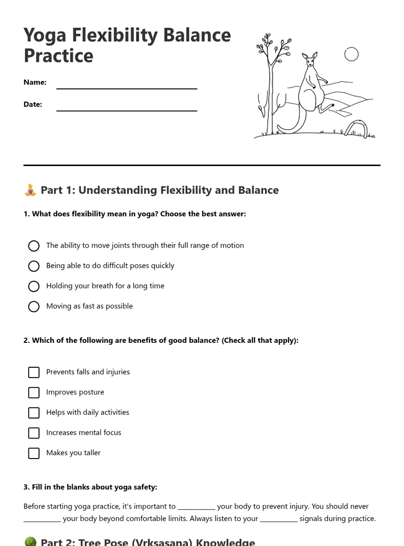 Yoga Flexibility Balance Practice