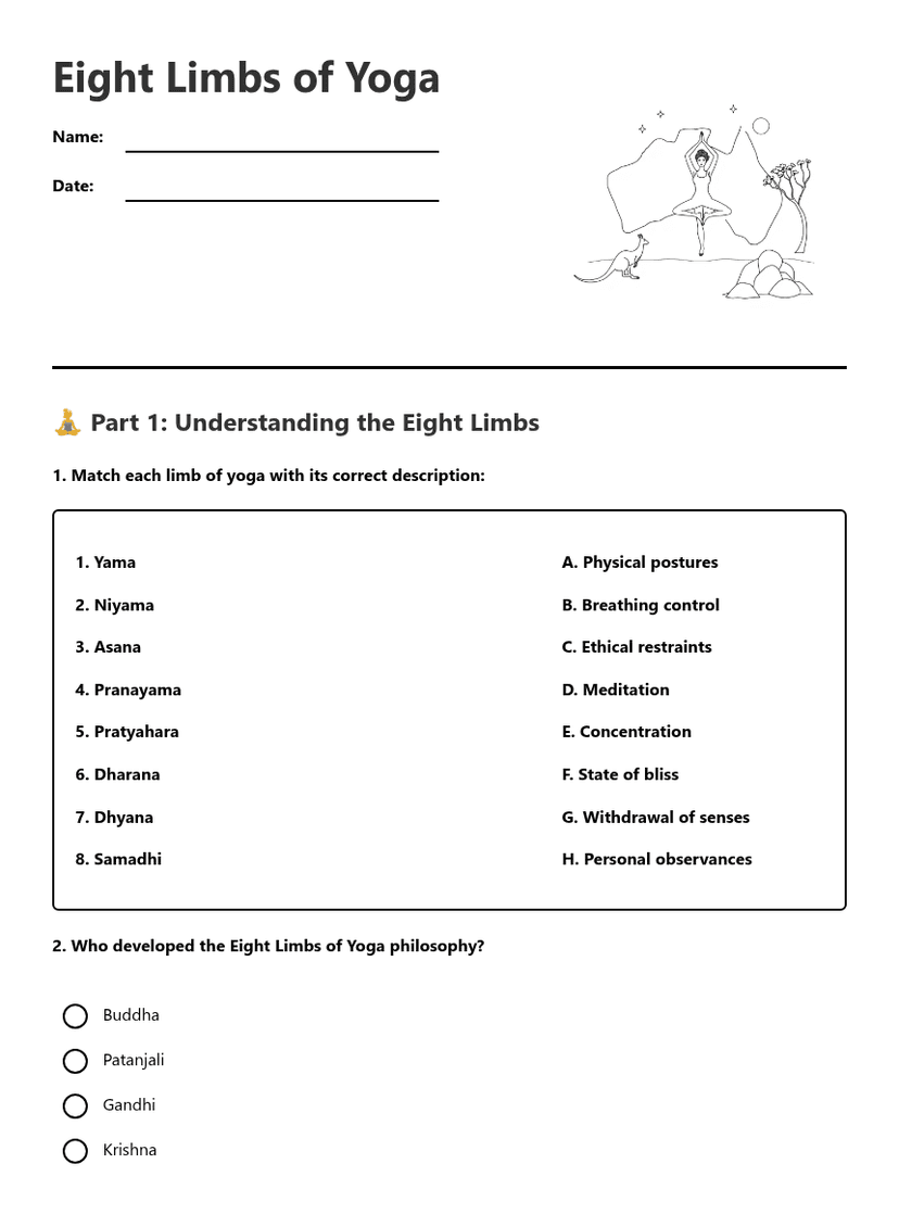 Eight Limbs of Yoga