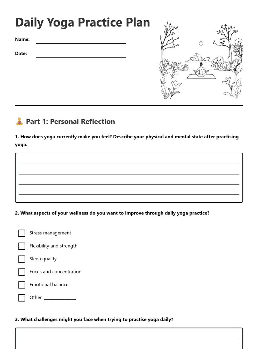 Daily Yoga Practice Plan