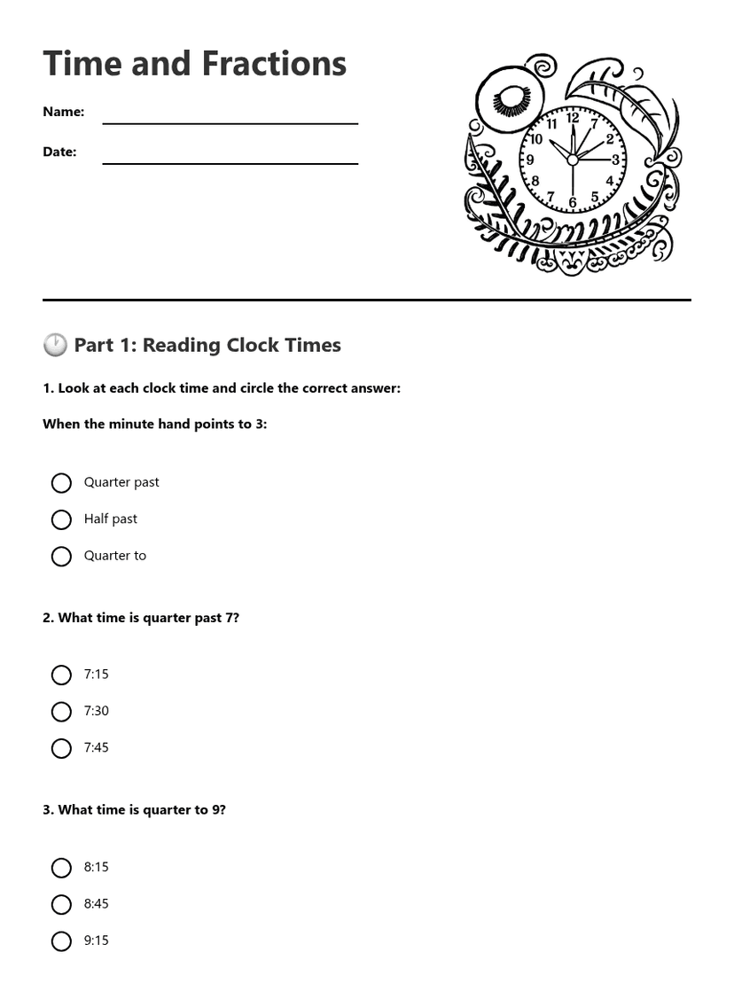 Time and Fractions