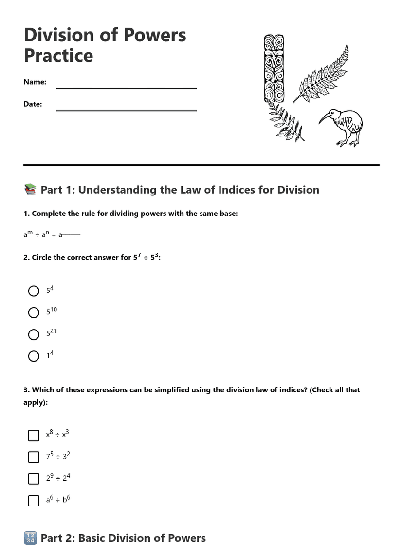 Division of Powers Practice