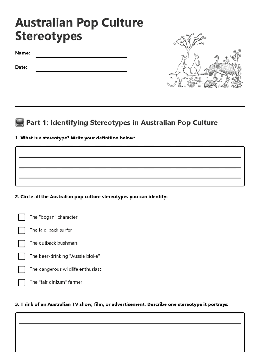 Australian Pop Culture Stereotypes