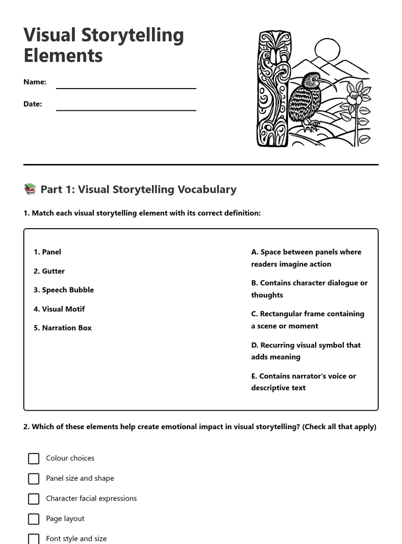 Visual Storytelling Elements