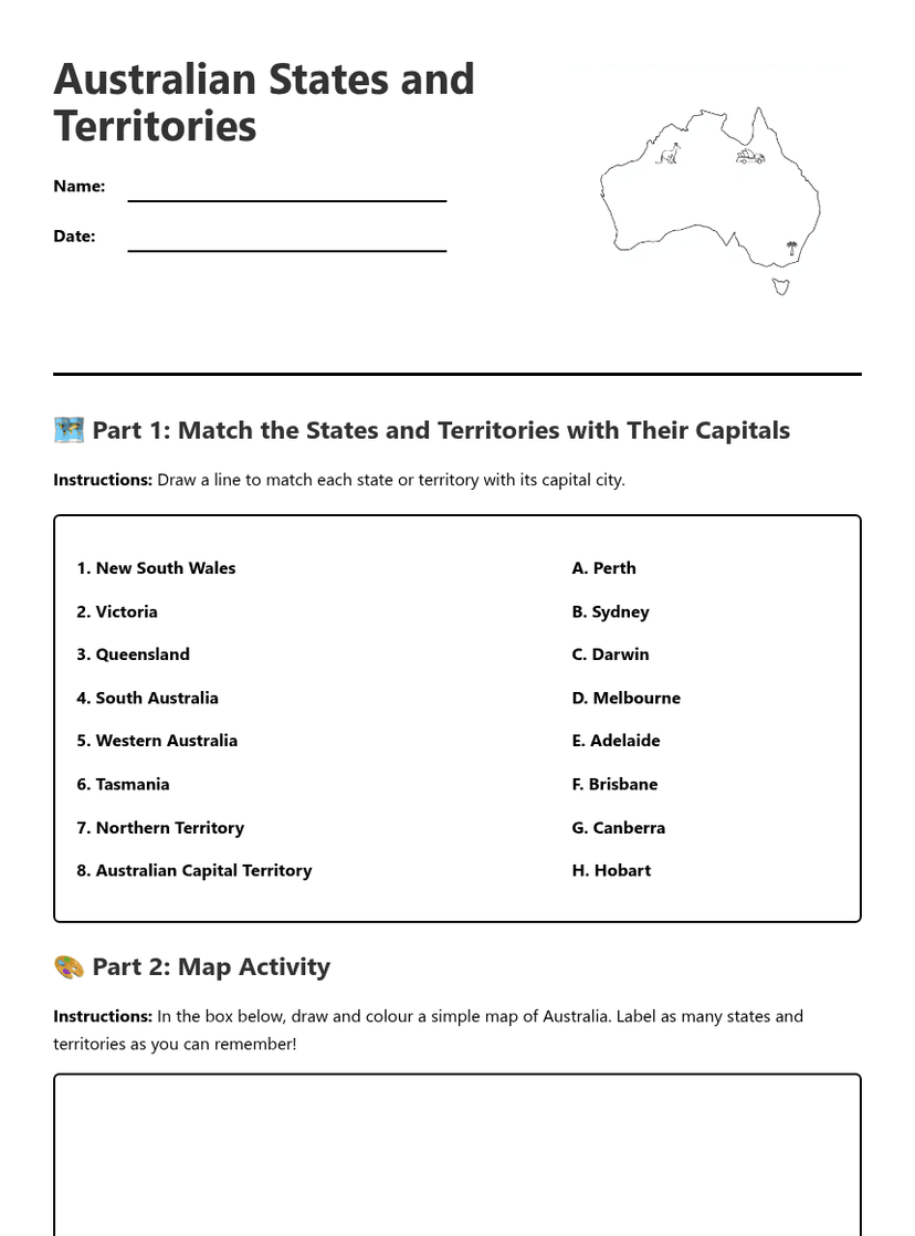 Australian States and Territories
